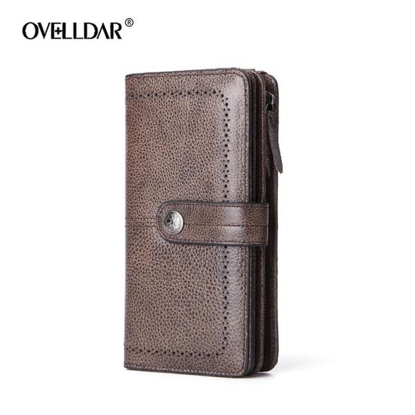 

wallets men's bags, casual leather clutch, layer cowhide wallet bag, multifunctional clutch, Red;black