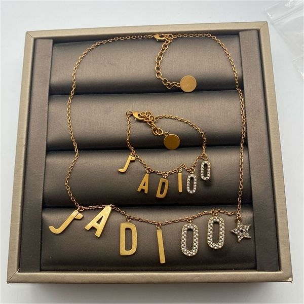

85% off factory clearance dee's house family's new inlaid full diamond necklace wind brass material fashion trend neck chain brac, Black