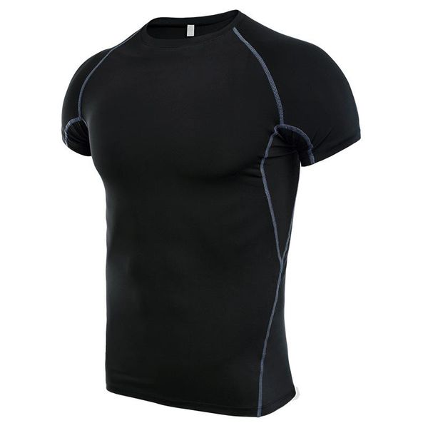 

spot quick drying fitness short sleeve men's four needle six line running basketball short sleeve t-shirt, White;red