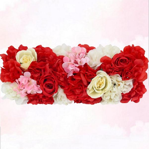 

party decoration 100cm artificial rose wedding flowers peony hydrangea arched door flower decorative row window t station