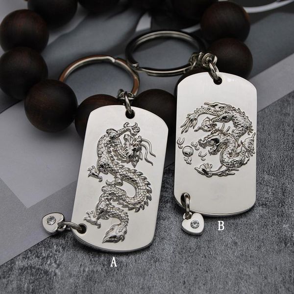 

keychains 10pcs/lot key chain ring chinese style keychain holder portachiavi chaveiro llaveros hombre, Silver