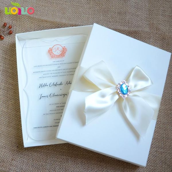 

greeting cards 10pcs printed clear acrylic card with navy blue box