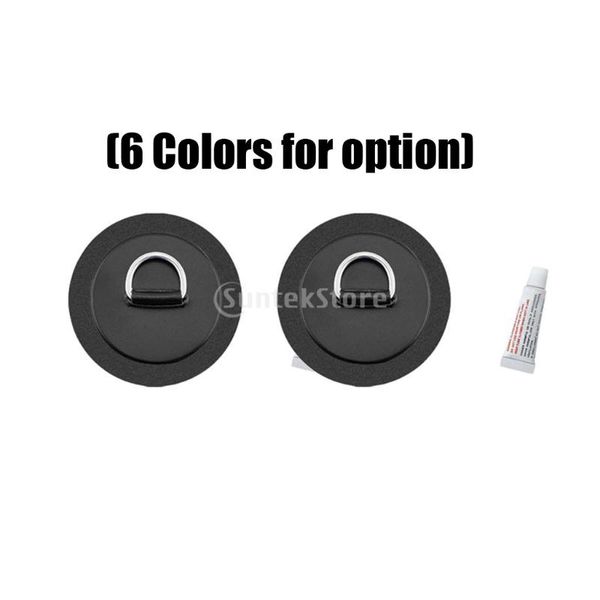 

2pcs stainless steel d-ring pad/patch for pvc boat kayak canoe glue included