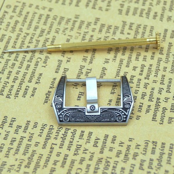 

watch bands 18mm 20mm 22mm 24mm 26mm solid stainless steel silver man band clasp retro metal leather watchbands strap pin buckle belt, Black;brown