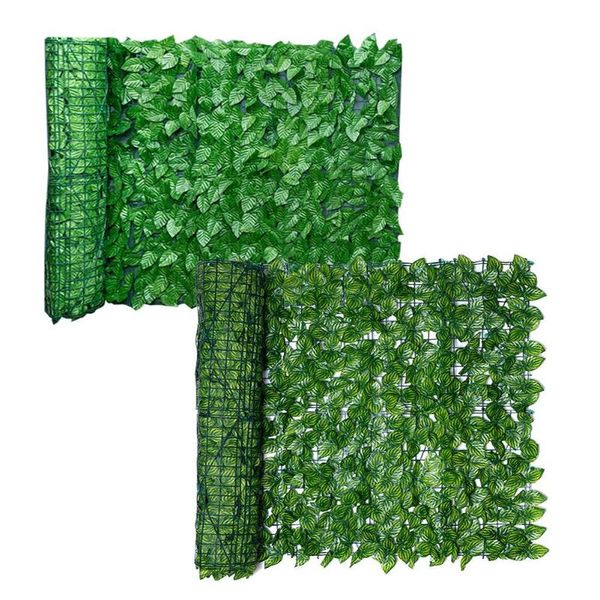 

0.5x3m artificial leaf garden fence screening roll uv fade protected privacy artificial fence wall landscaping ivy panel