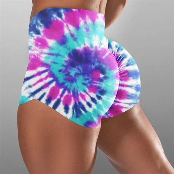 

new women high tail heup fashion tie-dye printed flowers lace trim casual sport shorts, White;black