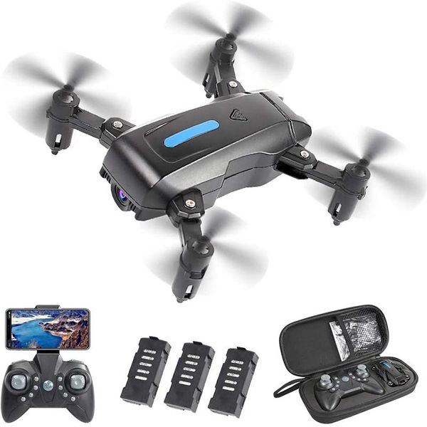 

mini drone with 4k hd camera foldable rc quadcopter wifi fpv drone with camera hight hold for kids adults chirstmas rc toy