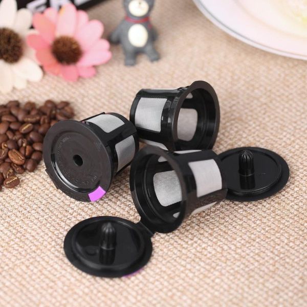 

coffee filters 3pcs/set reusable filter cup for keurig 2.0 & 1.0 brewers basket refillable