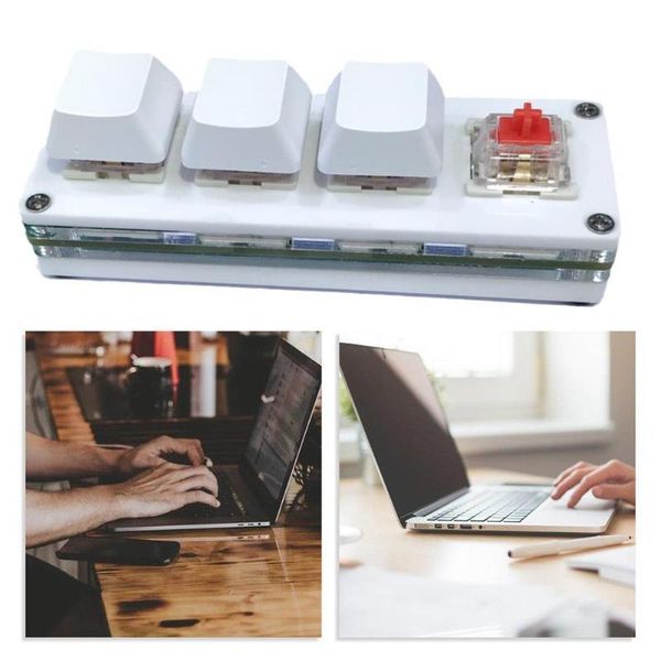 

keyboards 4keys mechanical keyboard for gaming drawing switch custom macro programming diy mac windows swap