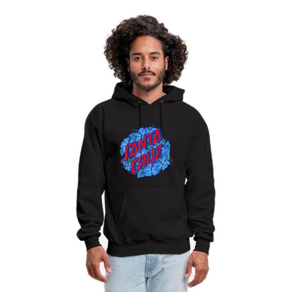 

men's hoodies & sweatshirts fanta cruz letter printing fleece hoodie men fitness tracksuit, Black