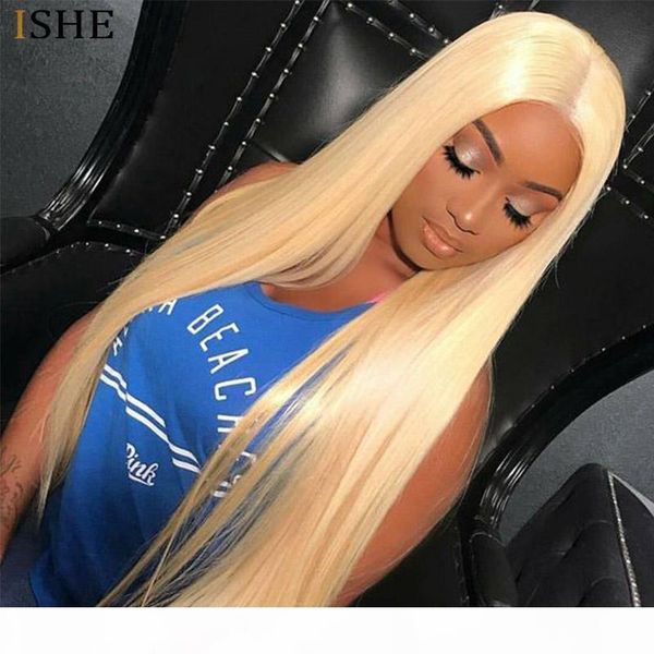 

blonde full lace human hair wigs non-remy hair brazilian wig baby hair pre plucked hairline 150% density, Black