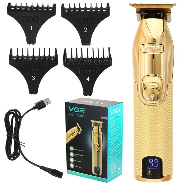 

black electric trimmer for men cordless shaver barber hair clipper professional rechargeable beard trimmers cutting machine 220119