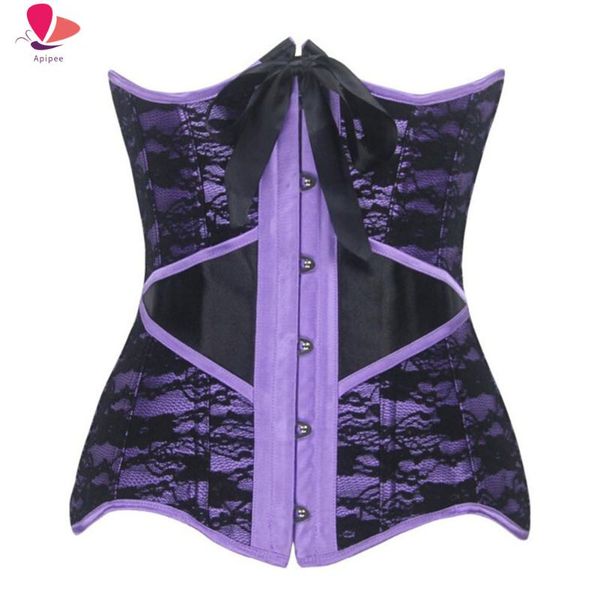 

women's shapers lady waist corsets purple lace corrective underwear women girdles exquisite and bustiers body, Black;white