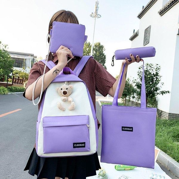 

cosmetic bags & cases woman mother and daughter bag single shoulder messenger handbag backpack purse 4-piece set