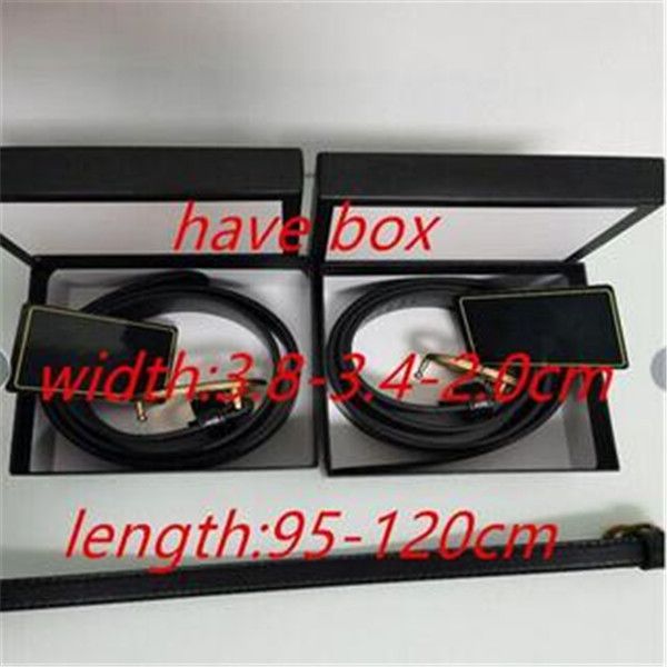 

2021 fashion big buckle genuine leather belt with box designer belts men women new mens belts aa88, Black;brown