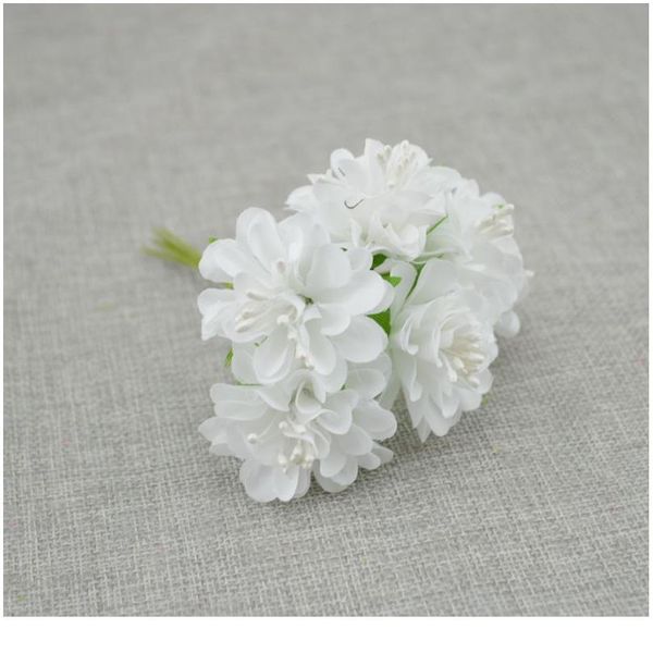 

6pcs silk carnations stamen decoration artificial flowers carnations wedding bride bouquet wreath material fak jllquj