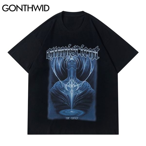 

t-shirt harajuku cartoon anime tshirts streetwear hip hop fashion casual cotton punk rock gothic short sleeve tees 210602, White;black