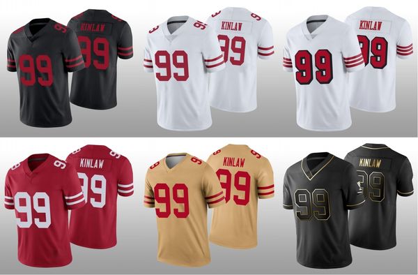 

san francisco 49ers men javon kinlaw color rush limited women youth jersey, Black