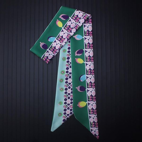 

scarves woman scarf gem jewelry printing tie bags silk small ribbon narrow hair band headbands headwrap shawl headwear, Blue;gray