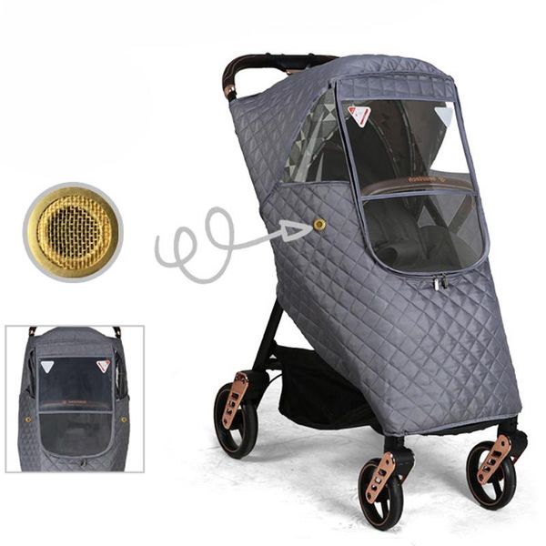 

stroller parts & accessories infant sunshade rain wind dust shield full cover baby carriage universal all seasons pushchairs raincoat