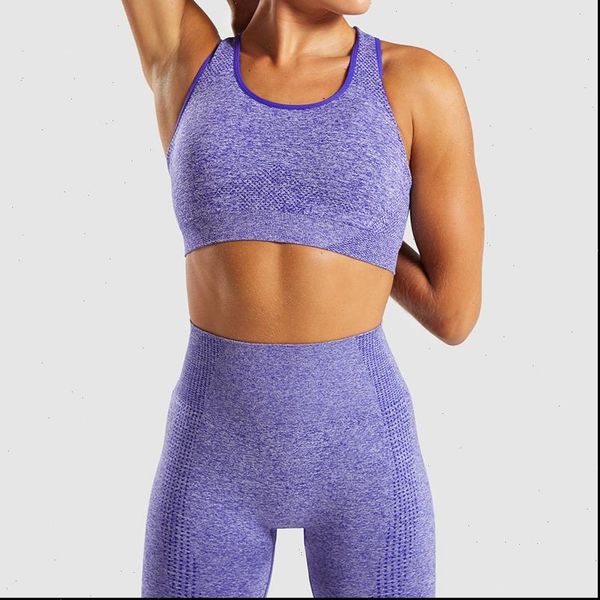 

sports fitness seamless set gym leggings push up bra sports 2 piece set 2021 new, Gray