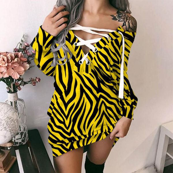 

casual dresses oversized women's autumn dress leopard prints strappy long sleeves sweater off-shoulder hollow out fashion, Black;gray