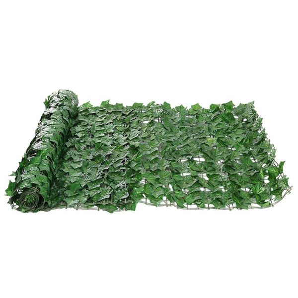 

decorative flowers & wreaths 1 roll artificial leaf hedge green fence net balcony