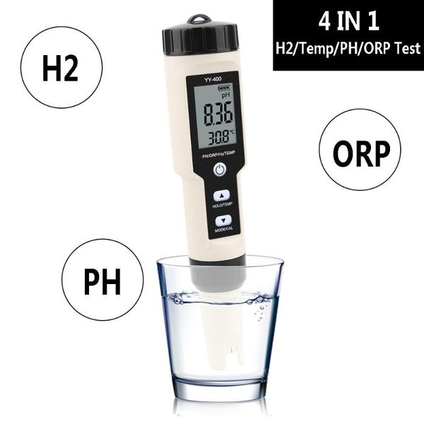 

meters portable dissolved hydrogen h2 meter ion concentration water quality test pen digital ph orp tester for drinking