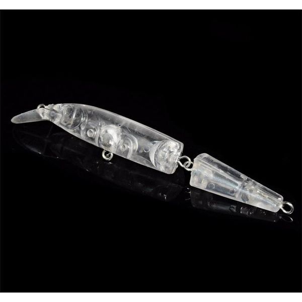 

2 section unpainted plastic blanks body fishing lure 10cm 7.8g shallow diving wobbler swimming jllckb xmh_home