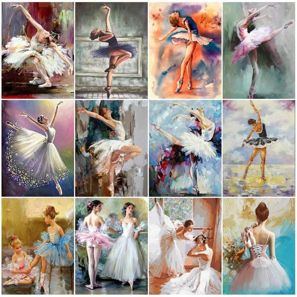 

diamond painting square/round ballet woman rhinestone cross stitch kit embroidery portrait picture mosaic handmade art