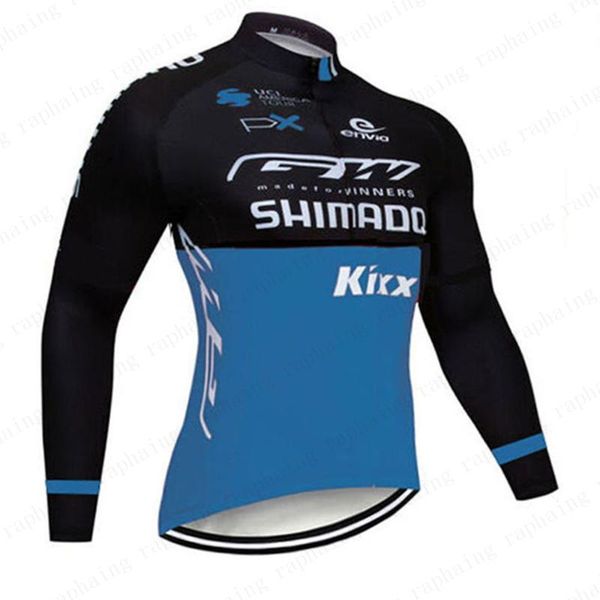 

racing sets men's cycling jersey long sleeve set mtb bike clothing maillot ropa shimanoful ciclismo hombre bicycle wear 19d gel bib pan, Black;blue