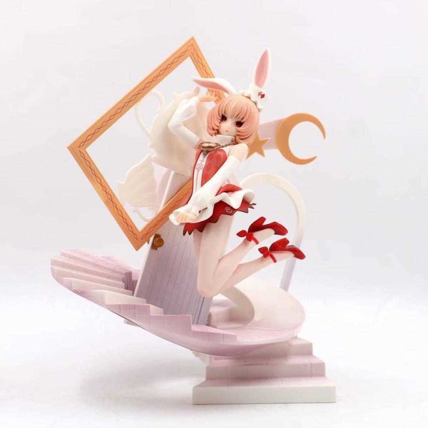 Anime Fairytale Başka Alice Şekil Bebek Beyaz Tavşan Fairytale PVC Action Figure Heykeli Koleksiyon Model Oyuncaklar Bebek Hediye Q0722