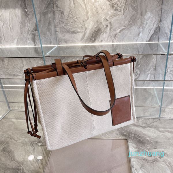 

designer- women tote canvas tote bag large capacity leather shopping shoulder bags handbags