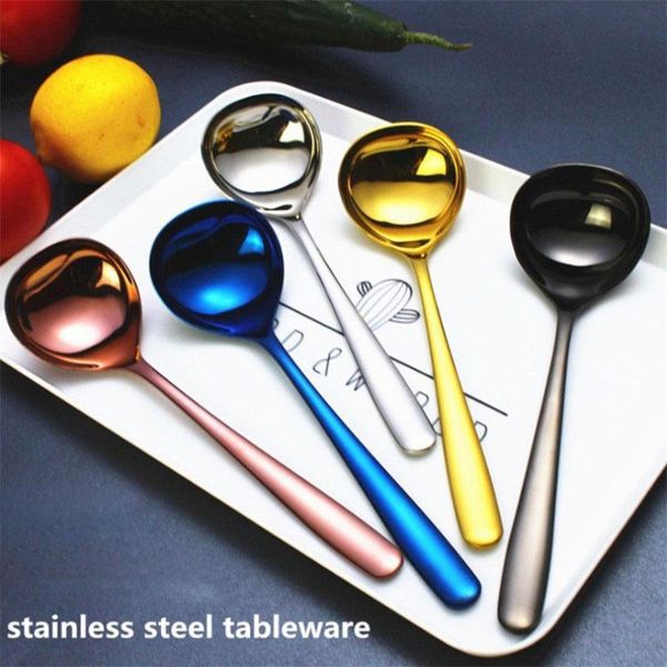 

spoons 304 stainless steel spoon family soup kitchen cooking
