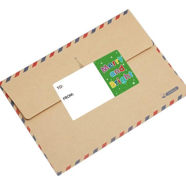 

gift wrap 4xfa 500 pcs christmas greeting card postcard rectangle decorative sticker name tags seal labels decals present