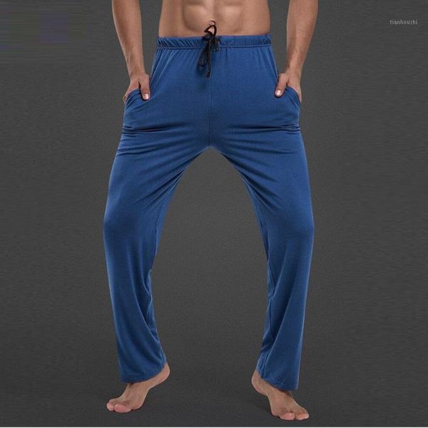 

men's sleepwear sleeping pants modal pajamas homewear mens lounge room wear for man pygamas loungewear, Black;brown