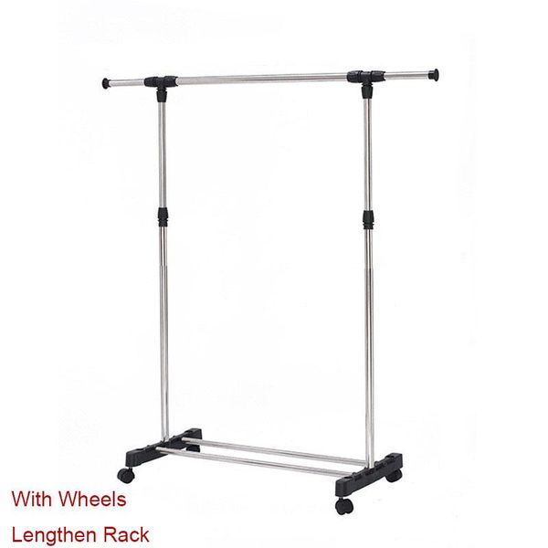 

hooks & rails coat rack stainless steel simple assembly can be removed bedroom move clothes hanger drying furniture stand