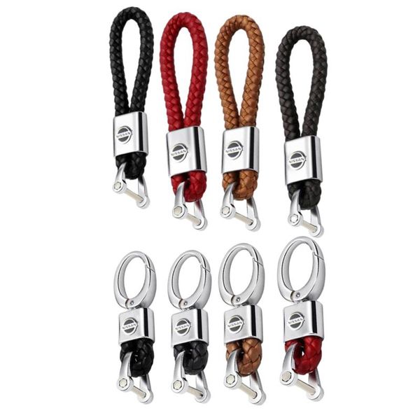

keychains car keyring keychain for nissan qashqai j11 j10 juke micra x trail t32 tiida navara teana j32 leaf primera skyline murano, Silver