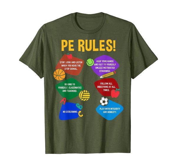 

P.E. Teacher Physical Education Rules Shirt Men Women, Mainly pictures