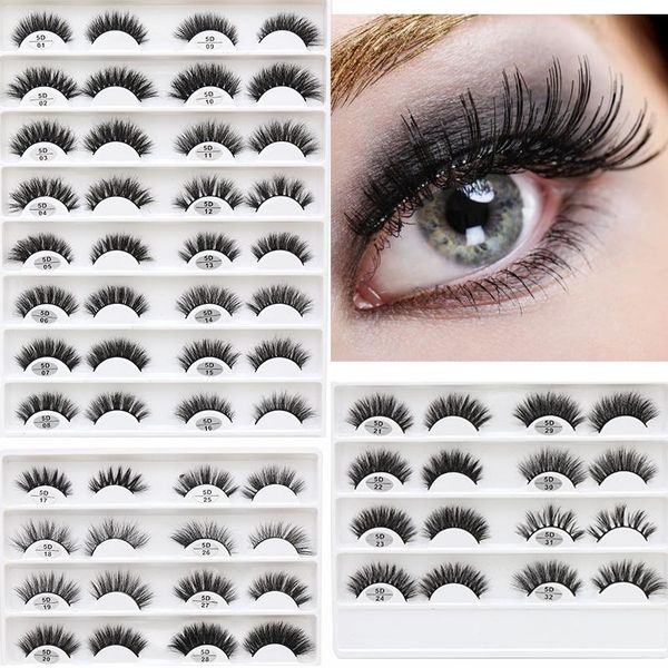 

false eyelashes 100% real mink hand made 5d eyelash custom with box