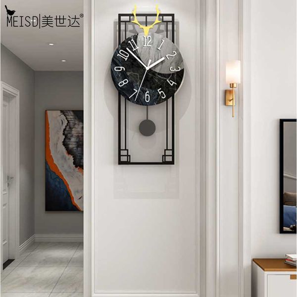 

meisd large wall clock pendulum watch hanging on the wall modern quartz horloge home decor living room art posters ing