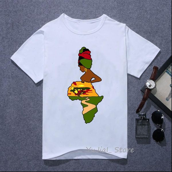 

vogue super mom t shirt women black africa girl mother river print female t shirt melanin shirt aesthetic clothes white