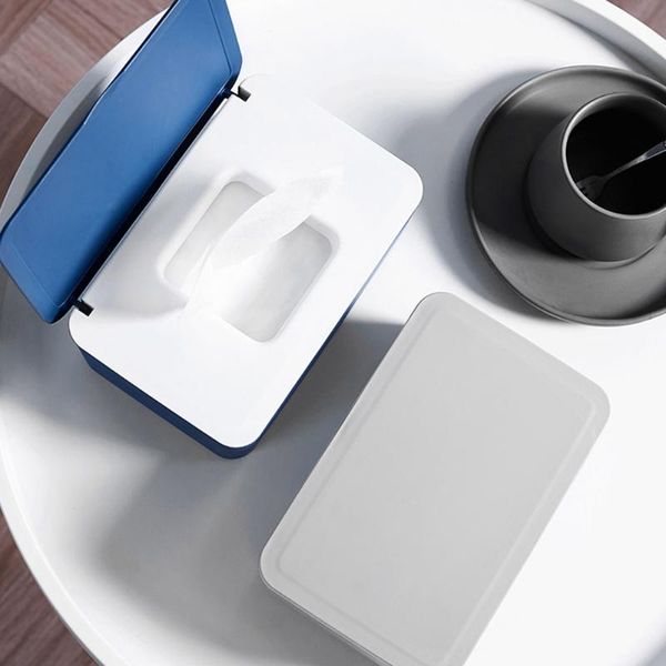 

tissue boxes & napkins multifunctional dustproof storage box case wet wipes dispenser holder with lid for face cover do