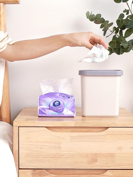 

waste bins creative mini trash can with lid plastic domestic bin bedroom deskcubo basura household products ej50tb