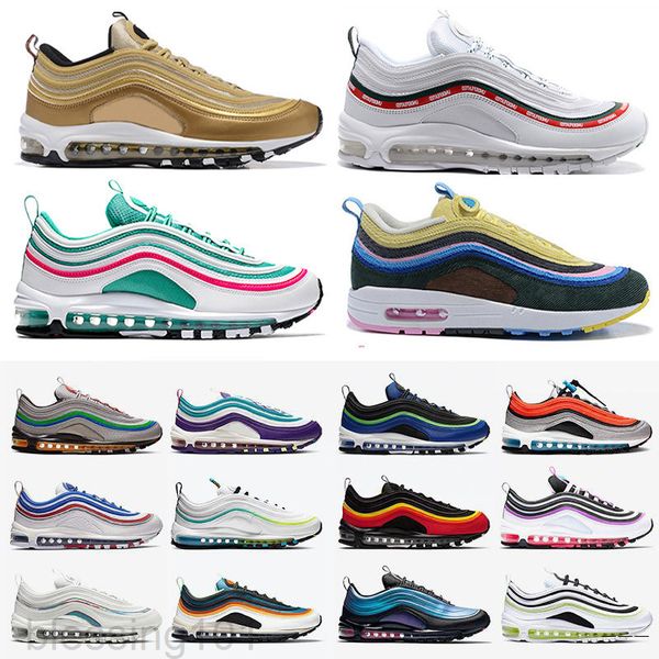 

air men casual shoes balck metallic gold south beach prm yellow triple white air designer women sports sneakers us 5.5-11 kk88, Black