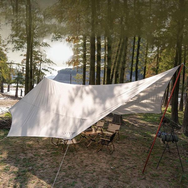 

big maple camping tent awnings tarp 8-10 person sunscreen sun shelter outdoor rainproof family party travel picnic sunshade tent