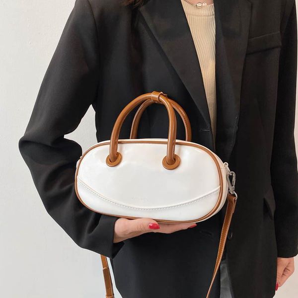 

evening bags vintage oval tote handbag bag high-quality pu leather women's designer small chain strap shoulder messenger