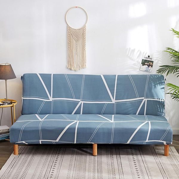 

chair covers armless sofa bed cover printed spandex folding all-inclusive all-season universal living room 3-seater flexible