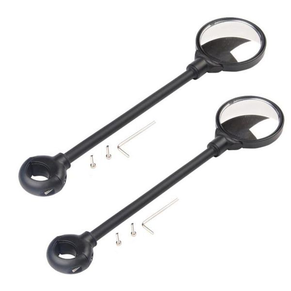 

bike groupsets 2pcs mirror adjustable rotatable rear view glass convex bicycle mirrors handlebars for mtb, outdoors cycling