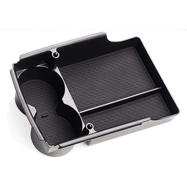 Veicolo Center Console Organizer Scatola portaoggetti bracciolo + portabicchieri per Tesla Model X S Accessori auto